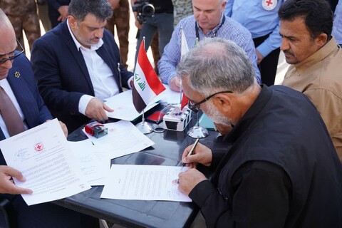 تصاویر/ آیین استقبال از پیکرهای طیبه ۴۶ شهید گرانقدر دوران دفاع مقدس