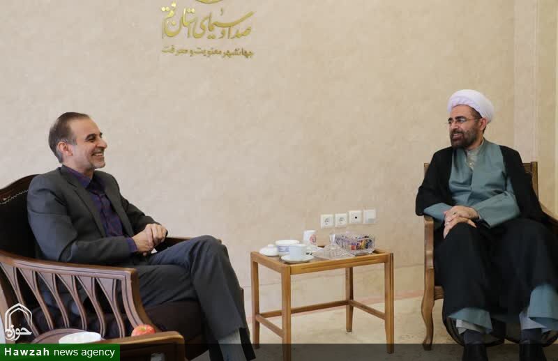 دیدار رئیس مرکز نور با مدیرکل صدا و سیمای استان قم