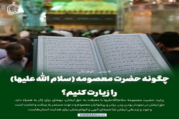 عکس نوشت| چگونه حضرت معصومه (سلام الله علیها) را زیارت کنیم؟