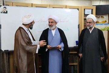 تصاویر/ معارفه مسئول جدید مدرسه علمیه امیرالمومنین علی ابن ابی طالب علیه السلام شهرک قدس