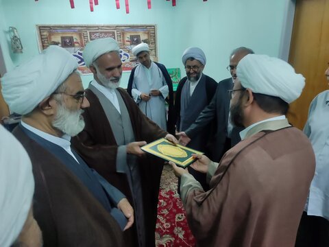 تصاویر/ مراسم معارفه مدیر مدرسه علمیه امام خامنه ای سفیران هدایت رفسنجان