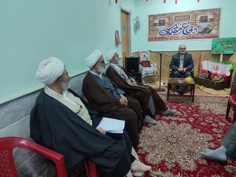 تصاویر/ مراسم معارفه مدیر مدرسه علمیه امام خامنه ای سفیران هدایت رفسنجان