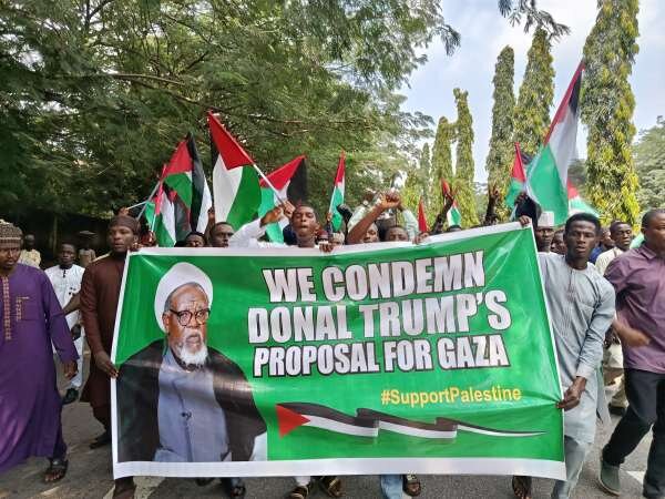 Islamic Movement staged protest in support of the people of Gaza