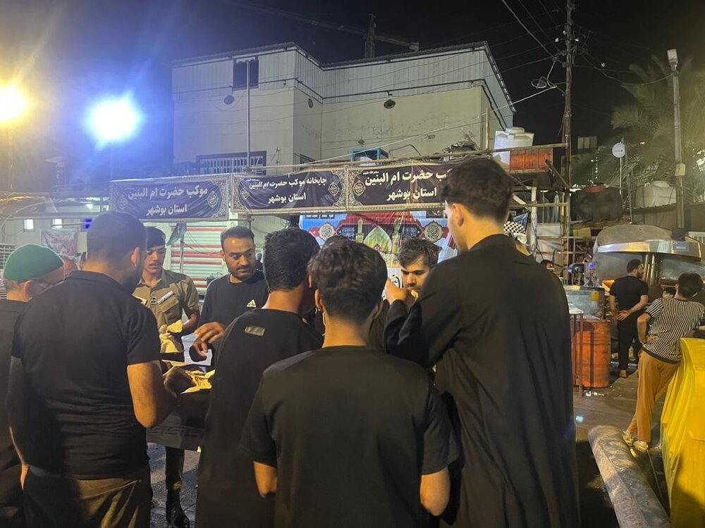 آماده سازی موکب حضرت ام‌البنین(س) بوشهر در کربلا برای ارائه خدمات به زائران