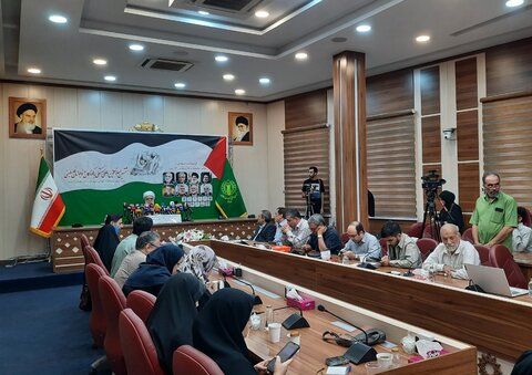 تصاویر/ نشست خبری هشتمین اجلاس بین‌المللی همبستگی با کودکان فلسطینی