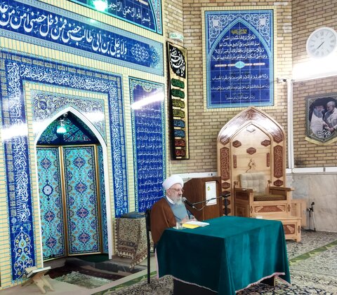 تصاویر/ درس اخلاق مدرسه علمیه حضرت حجت (عج)