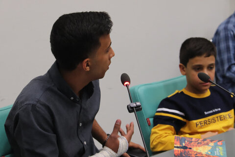 تصاویر/ هم‌زمان با سالروز عملیات طوفان‌الاقصی رویداد فرهنگی مهرِ کتاب