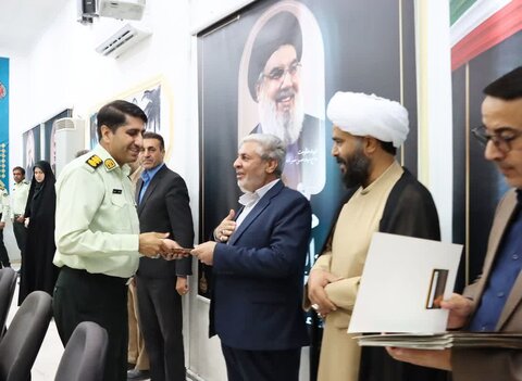 تصاویر/ آیین تجلیل از کارکنان نیروی انتظامی شهرستان بهاباد