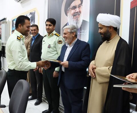 تصاویر/ آیین تجلیل از کارکنان نیروی انتظامی شهرستان بهاباد