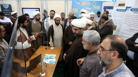 تصاویر/ افتتاحیه نمایشگاه دستاوردهای فناورانه علوم اسلامی انسانی دیجیتال