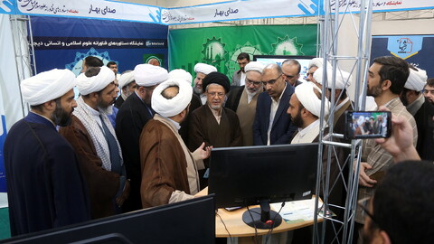 تصاویر/ افتتاحیه نمایشگاه دستاوردهای فناورانه علوم اسلامی انسانی دیجیتال