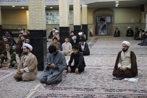 تصاویر/ جلسه اخلاق امام جمعه بناب در حوزه علمیه بناب