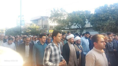 تصاویر/ حضور حوزویان شهرستان قروه در مراسم تشییع پیکر مطهر شهید ایوب شیری