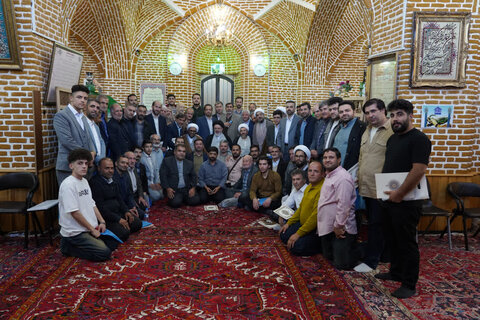 تصاویر/ آیین تجلیل از خادمین موکب آستان مقدس امامزادگان آذربایجان شرقی