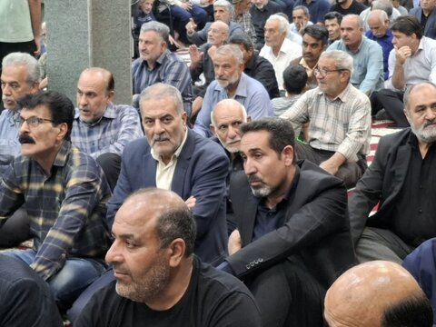 تصاویر/ مجلس ترحیم ابو الشهید حاج سید مسلم تکیه در آران وبیدگل