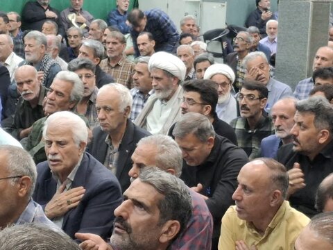 تصاویر/ مجلس ترحیم ابو الشهید حاج سید مسلم تکیه در آران وبیدگل