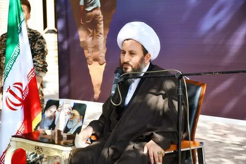 تصاویر/ تجمع حوزویان شهرستان خوی بمناسبت سالروز عملیات طوفان الاقصی