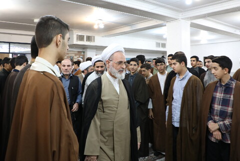 تصاویر/ بازدید آیت الله اعرافی از مدرسه امراللهی قم