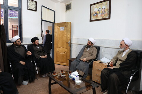 تصاویر/ بازدید آیت الله اعرافی از مدرسه امراللهی قم