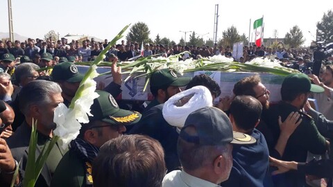 تصاویر/ تشییع پیکر مطهر شهید حجت‌الاسلام ولی زاده در شهرستان باروق