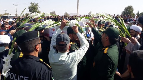 تصاویر/ تشییع پیکر مطهر شهید حجت‌الاسلام ولی زاده در شهرستان باروق