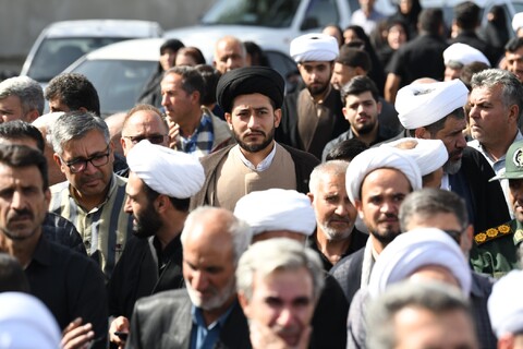 تصاویر/ تشییع روحانی شهید علیرضا ولی زاده در شهرستان باروق -۲