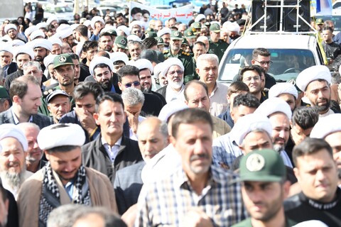 تصاویر/ تشییع روحانی شهید علیرضا ولی زاده در شهرستان باروق -۲