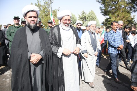 تصاویر/ تشییع روحانی شهید علیرضا ولی زاده در شهرستان باروق -۲