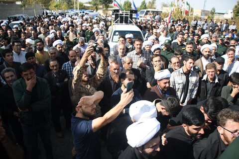 تصاویر/ تشییع روحانی شهید علیرضا ولی زاده در شهرستان باروق -۲