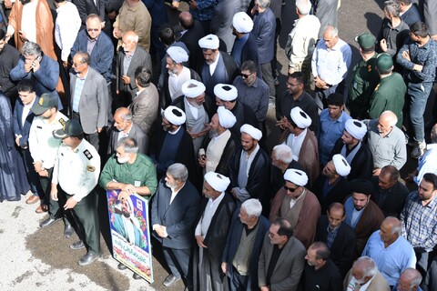 تصاویر/ تشییع روحانی شهید علیرضا ولی زاده در شهرستان باروق -۲