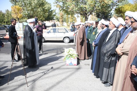 تصاویر/ تشییع روحانی شهید علیرضا ولی زاده در شهرستان باروق -۲