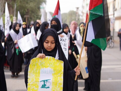 عالمی یومِ طوفان الاقصیٰ؛ تحریکِ بیداری امتِ مصطفیٰ کے تحت کراچی میں عظیم الشان یکجہتی غزہ مارچ