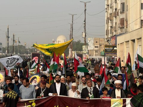 عالمی یومِ طوفان الاقصیٰ کے موقع پر تحریکِ بیداری امتِ مصطفیٰ کے تحت کراچی میں عظیم الشان یکجہتی غزہ مارچ