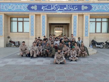 تصاویر/ اعزام طلاب بسیجی پایگاه مقاومت آیت‌الله سید محمد مدرسی به میدان تیر