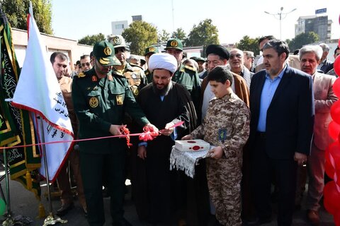 تصاویر/ افتتاح نمایشگاه‌ پایگاه های اسوه سپاه خوی