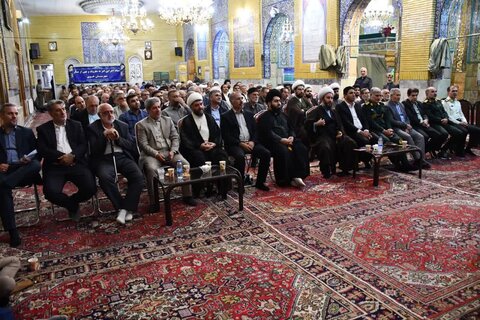 تصاویر/ اجتماع روحانیون و هیئات مذهبی شهرستان خوی