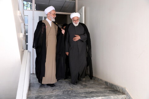 تصاویر/ دیدار نماینده ولی فقیه در بنیاد مسکن با آیت الله اعرافی