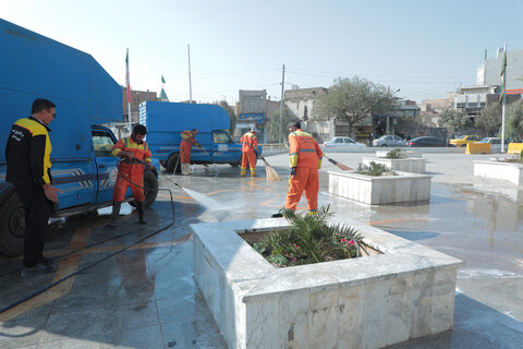 بمناسبت 22 ربیع الثانی: آماده سازی حرم مطهر حضرت موسی مبرقع(ع)