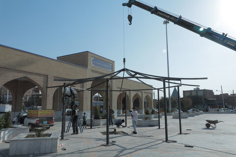 بمناسبت 22 ربیع الثانی: آماده سازی حرم مطهر حضرت موسی مبرقع(ع)