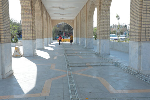 بمناسبت 22 ربیع الثانی: آماده سازی حرم مطهر حضرت موسی مبرقع(ع)