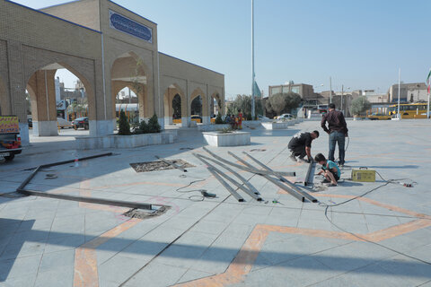 بمناسبت 22 ربیع الثانی: آماده سازی حرم مطهر حضرت موسی مبرقع(ع)