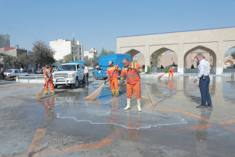 بمناسبت 22 ربیع الثانی: آماده سازی حرم مطهر حضرت موسی مبرقع(ع)