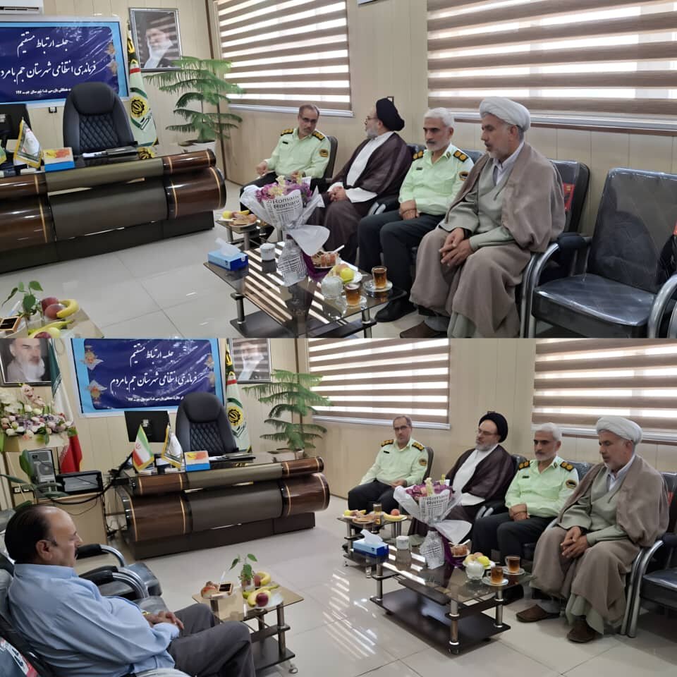 دیدار امام جمعه جم با فرمانده انتظامی شهرستان