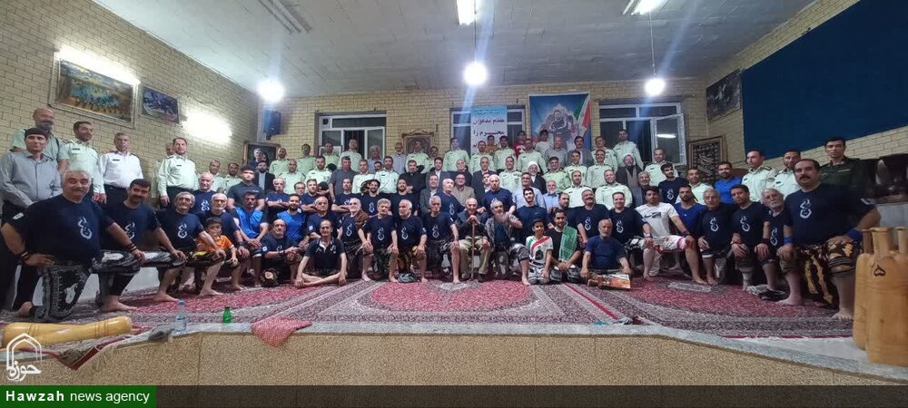 تقدیر از فرماندهان انتظامی در زورخانه پهلوان علی‌میرزا همدانی+تصاویر