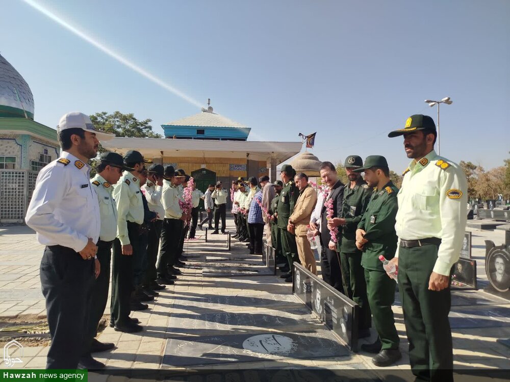 مراسم غبارروبی گلزار شهدای شهرستان بهار برگزار شد+تصاویر