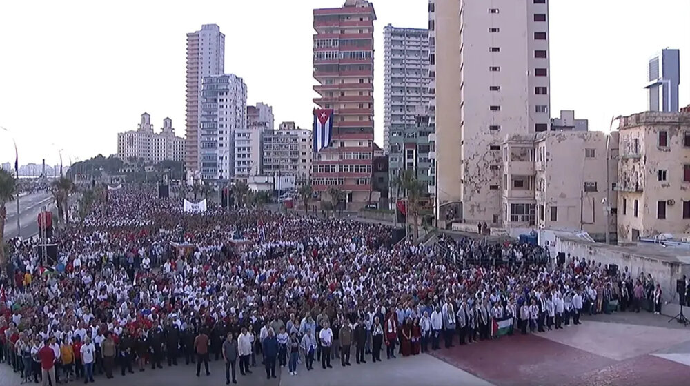 تجمعات سراسری در کوبا در حمایت از ملت فلسطین و محکومیت جنایات غزه