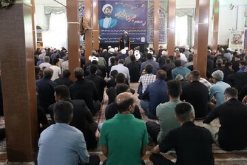 تصاویر/ مراسم گرامیداشت سومین روز شهادت حجت‌الاسلام علیرضا ولیزاده در مسجد روستای چالخاماز شهرستان باروق