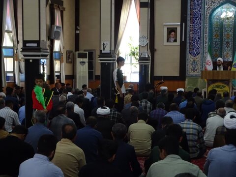 تصاویر/ آیین عبادی سیاسی نماز جمعه چهاربرج