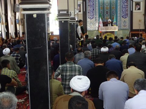 تصاویر/ آیین عبادی سیاسی نماز جمعه چهاربرج