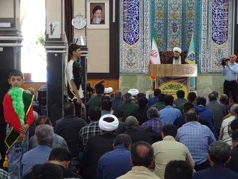 تصاویر/ آیین عبادی سیاسی نماز جمعه چهاربرج